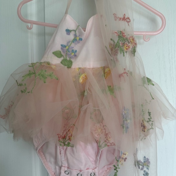 Arabella & Rose Enchanted Rose Heavenly Pink Dress. Size 0-3 - Picture 2 of 4